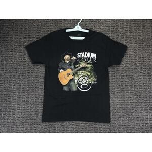 Garth Brooks Shirt Adult Medium Black 2019 Stadium Tour 2 Sided Graphic T-Shirt